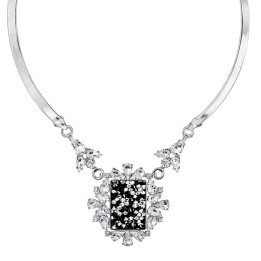 Collier Rock Jet From Swarovski® 5728-04-Rh