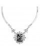 Collier Rock Jet From Swarovski® 5728-04-Rh