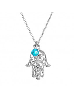 Collier Main de Fatima From Swarovski® 6055-03-Rh