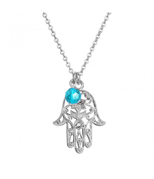 Collier Main de Fatima From Swarovski® 6055-03-Rh