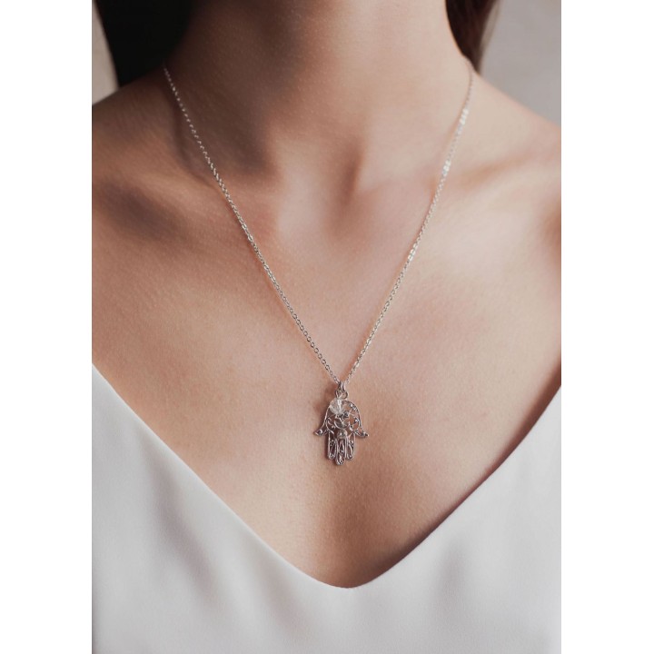 Collier Perle de Fatima From Swarovski® 6055-02-Rh