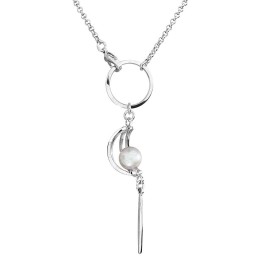 Collier Perle grise From Swarovski® 6223-03-Rh