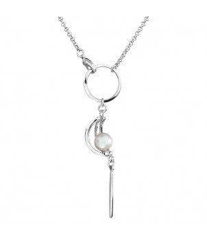 Collier Perle grise From Swarovski® 6223-03-Rh – BIJOUX FANTAISIE ROSIÈRES 43