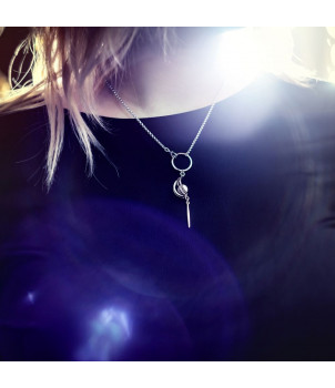 Collier Perle grise From Swarovski® 6223-03-Rh