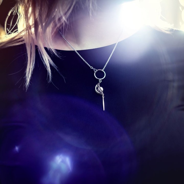 Collier Perle grise From Swarovski® 6223-03-Rh