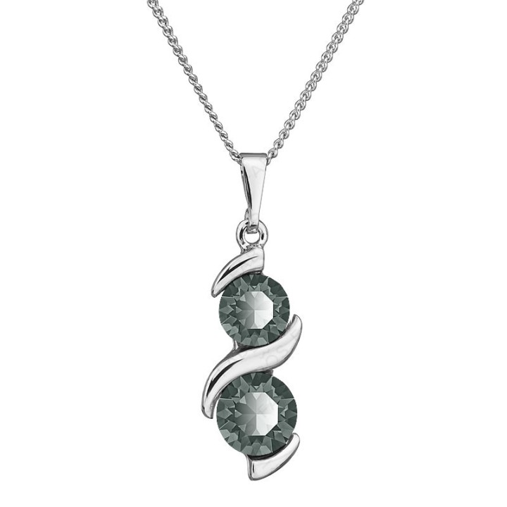 Collier Susie Black Diamond From Swarovski® 1250-10-Rh
