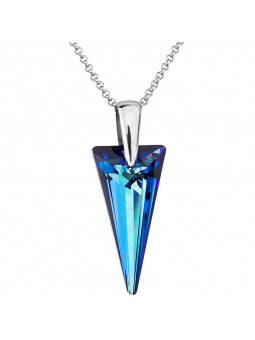 Collier Spike Bleu From Swarovski® 1401-04-Rh