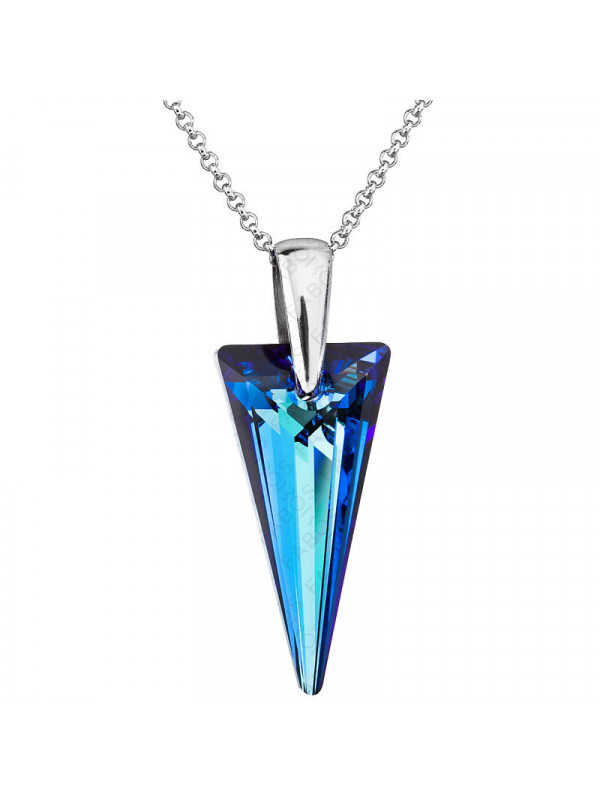 Collier Spike Bleu From Swarovski® 1401-04-Rh