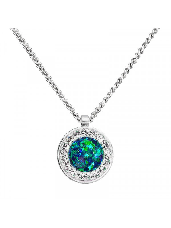 Collier Vert Opale From Swarovski® 6383-06-Rh