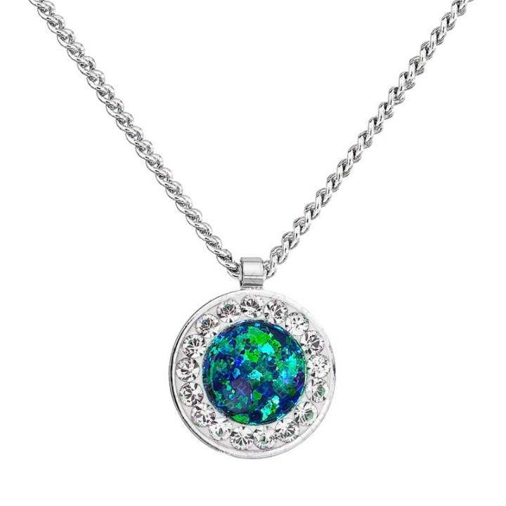 Collier Vert Opale From Swarovski® 6383-06-Rh
