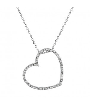 Collier Coeur From Swarovski® 0260-02-Rh – BIJOUX FANTAISIE BEAUCHERY-SAINT-MARTIN 77