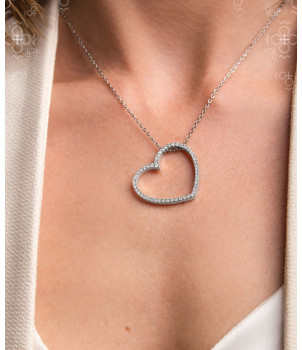 Collier Coeur From Swarovski® 0260-02-Rh