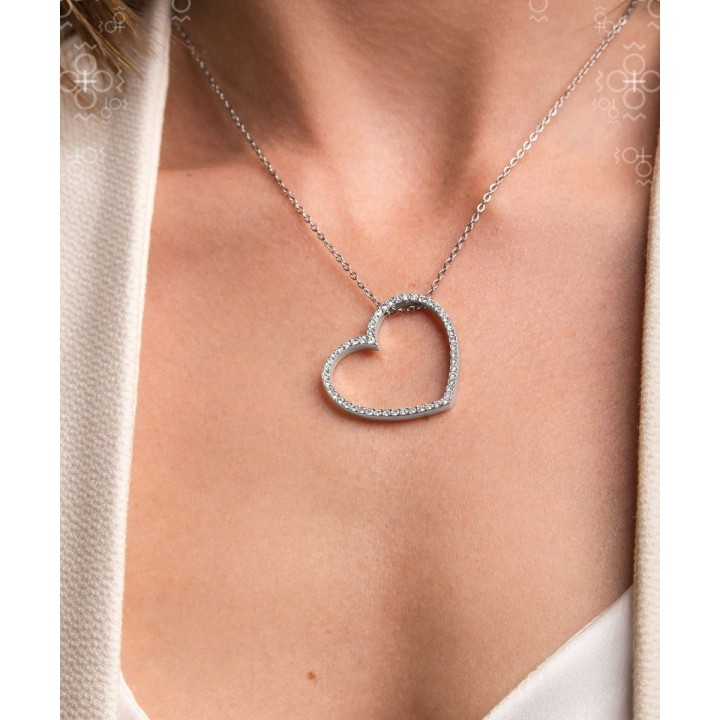 Collier Coeur From Swarovski® 0260-02-Rh