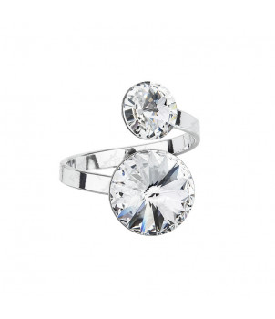Bague Rivoli 8/12 Cristal From Swarovski® 3010-02-Rh – BIJOUX FANTAISIE HÉRICY 77