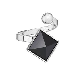 Bague Pyramide 10mn Jet Cristal From Swarovski® 0869-03-Rh