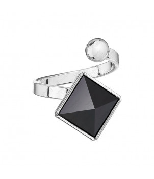 Bague Pyramide 10mn Jet Cristal From Swarovski® 0869-03-Rh – BIJOUX FANTAISIE LA MOUTADE 63