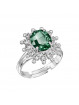 Bague Kate Emeraude Jet Cristal From Swarovski® 0869-03-Rh