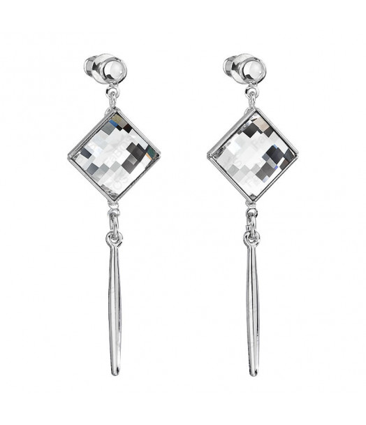 Boucles d'Oreilles Pyramide Crystals From Swarovski® 6251-02-Rh