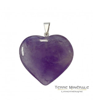 Pendentif Coeur Améthyste 2 à 4 cm – BIJOUX FANTAISIE RENTIÈRES 63