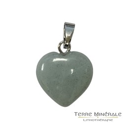 Pendentif Coeur Amazonite 15 mn