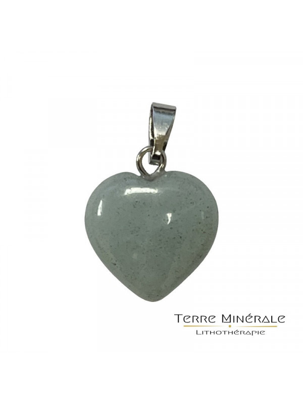 Pendentif Coeur Amazonite 15 mn