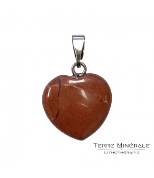 Pendentif coeur Jaspe Rouge 15 mm – BIJOUX FANTAISIE PARIS 9