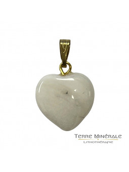 Pendentif coeur Aragonite 15 mn