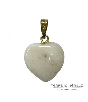 Pendentif coeur Aragonite 15 mn – BIJOUX FANTAISIE MONTCET 01