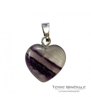 Pendentif coeur Fluorine 15 mn – BIJOUX FANTAISIE CREST-VOLAND 73