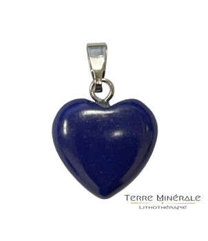 Pendentif coeur Howlite Lapis 15 mn – BIJOUX FANTAISIE RIVOLET 69