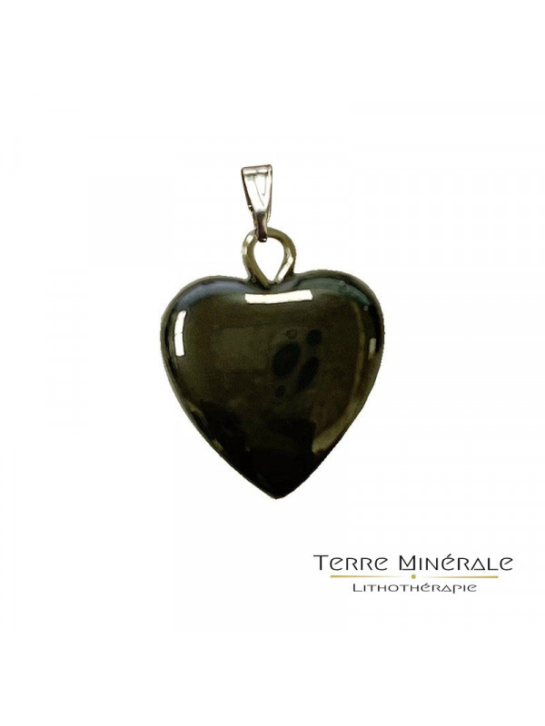 Pendentifs Coeurs Hématite 12 mn