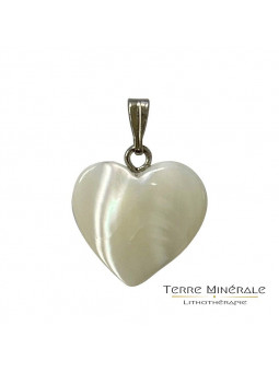 Pendentif coeur Nacre 15 mn