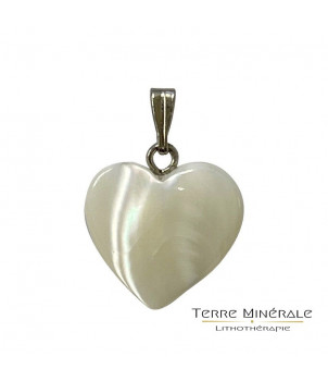 Pendentif coeur Nacre 15 mn – BIJOUX FANTAISIE CHATEAU-LANDON 77