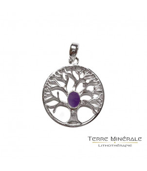 Pendentif arbre de vie Améthyste argent 0.925 – BIJOUX FANTAISIE HÉRICY 77