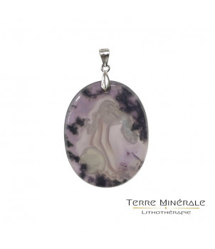 Pendentif Calcédoine Oval argent 0.925 – BIJOUX FANTAISIE HÉRICY 77