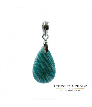 Pendentif Amazonite - Argent 0,925 Rhodié – BIJOUX FANTAISIE HÉRICY 77