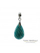 Pendentif Amazonite - Argent 0,925 Rhodié