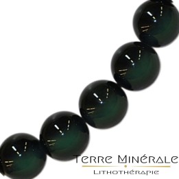 Collier Obsidienne Oeil Celeste 8 mn