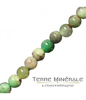 Collier Chrysoprase Madagascar 10 mm – BIJOUX FANTAISIE GUERCHEVILLE 77