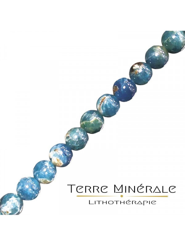 Collier Apatite Bleue 6 mn