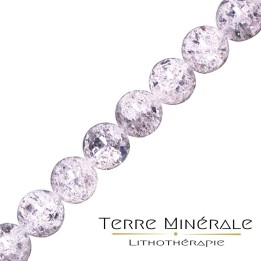 Collier Cristal de Roche Craquelé 6 mn