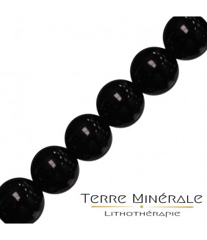 Collier Onyx Noir boules 8 mn – BIJOUX FANTAISIE PUISIEUX 77