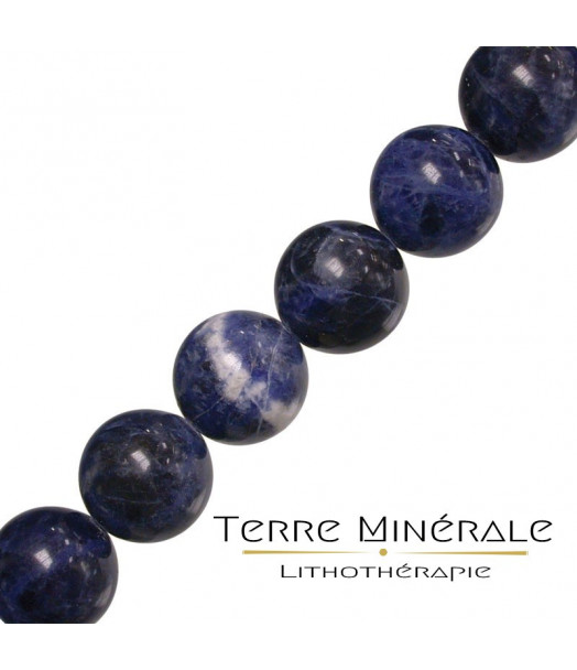Collier Sodalite boules 6 mm Collier Sodalite boules 6 mm