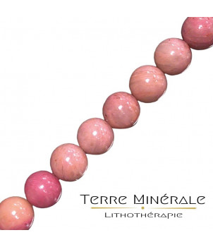 Collier Rhodonite boules 8 mm – BIJOUX FANTAISIE VAUCRESSON 92
