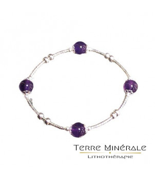 Bracelet Améthyste 4 Perles 8mm argent 0.925 – BIJOUX FANTAISIE ACHÈRES-LA-FORET 77