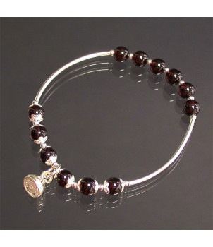 Bracelet Grenat argent 0.925 – BIJOUX FANTAISIE RUNGIS 94