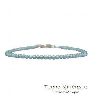 Bracelet Apatite facettée 2 mm argent 0.925 – BIJOUX FANTAISIE RUNGIS 94