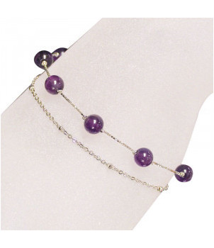 Bracelet Améthyste 6 mn Chaine double argent 0.925 – BIJOUX FANTAISIE MONTRÉAL-LES-SOURCES 26