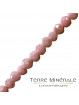 Collier Rhodochrosite facetté 2 mn Argent 0.925