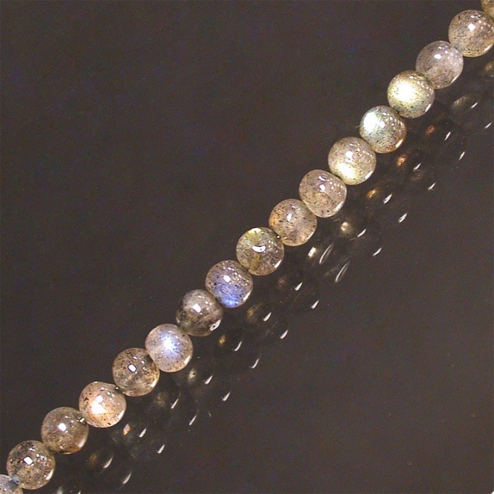 Collier Labradorite 5mm Argent 0.925